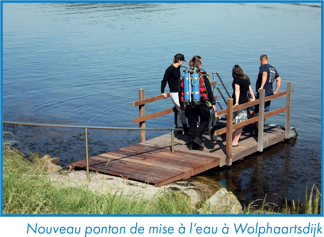 Nouveau ponton de mise à l’eau à Wolphaartsdijk